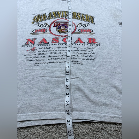 Chase Authentic NASCAR Vintage 50th Anniversary Grey Shirt Embroidered Large - Picture 6 of 6